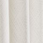 Cotton Canvas Fragmented Lines Curtains (Set of 2) - Frost Gray