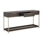 Slim Leg 3-Drawer Console