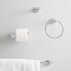 Modern Overhang Bathroom Hardware - Chrome