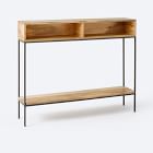 Industrial Storage Pop-Up Coffee Table, Skinny Console &amp; Side Table Set