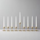 Modern Brass Candleholders (Set of 9)