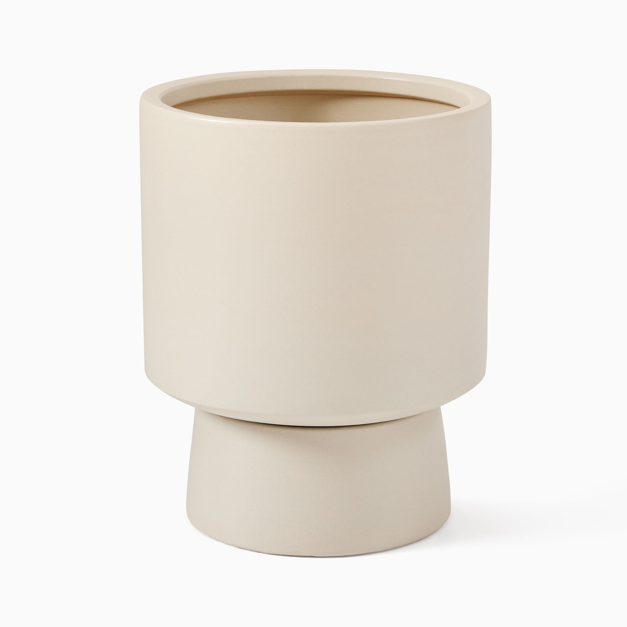 Bishop Ceramic Indoor/Outdoor Pedestal Planters | West Elm