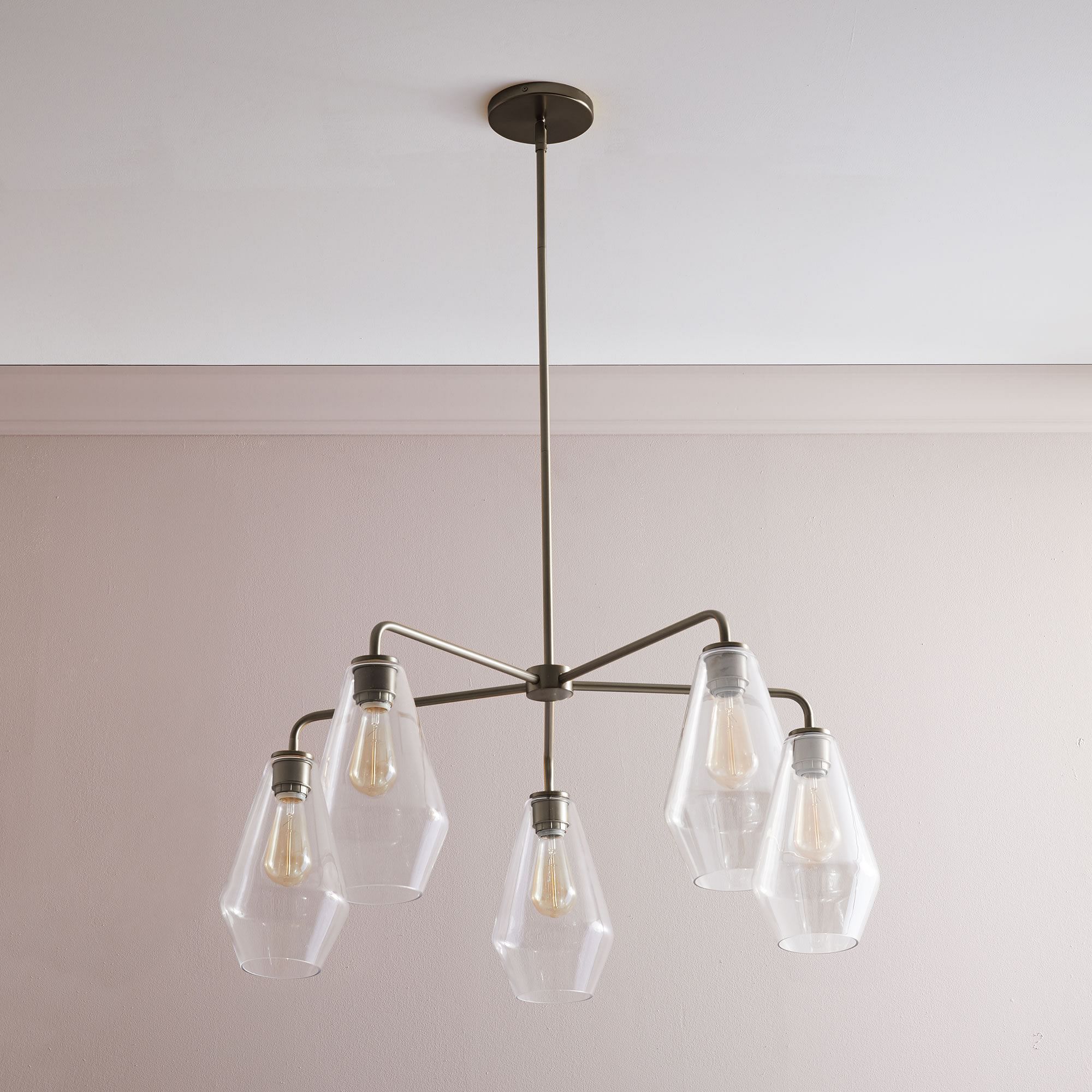 Sculptural -Light Geo Chandelier | West Elm