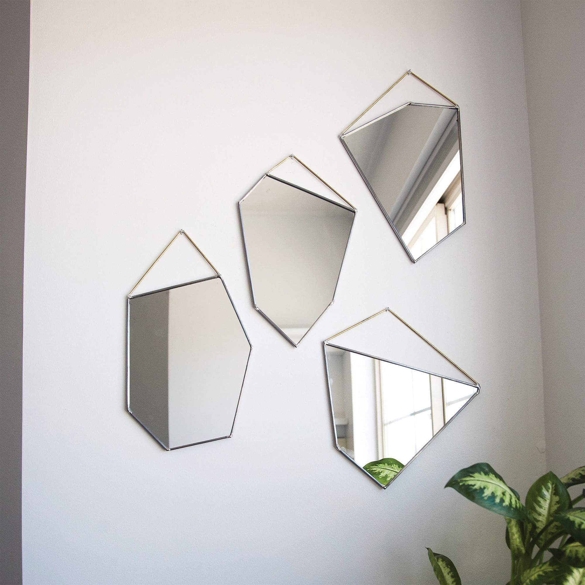 SZKLO Glass Geo Rock Mirrors | West Elm