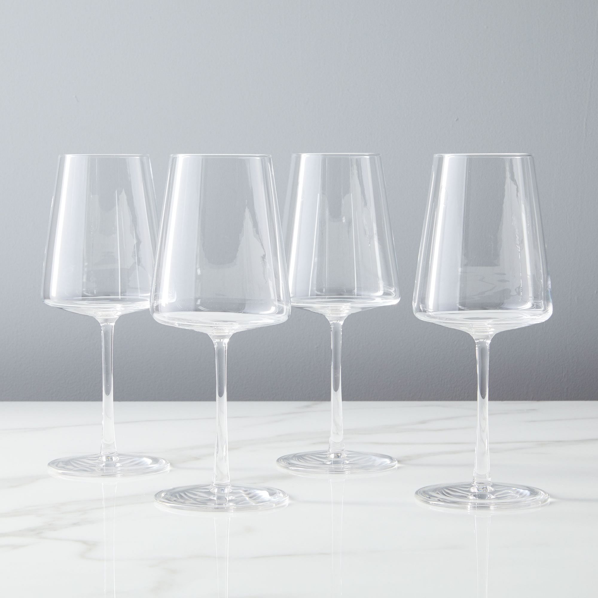 Horizon Lead-Free Crystal White Wine Glass Sets | West Elm