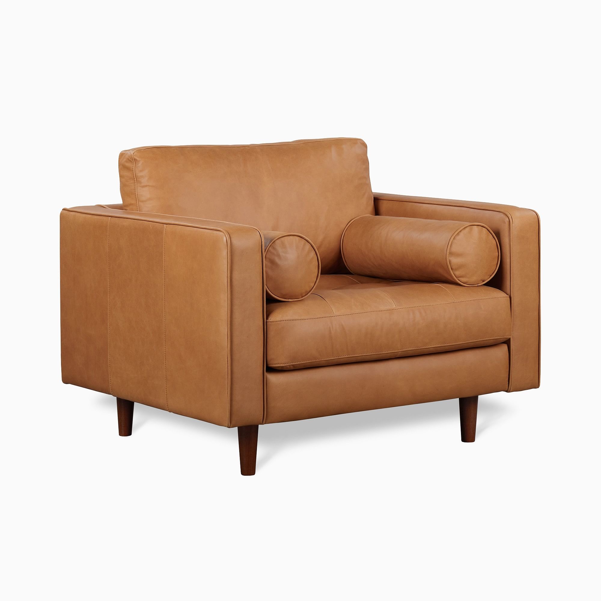 Dennes Leather Chair | West Elm