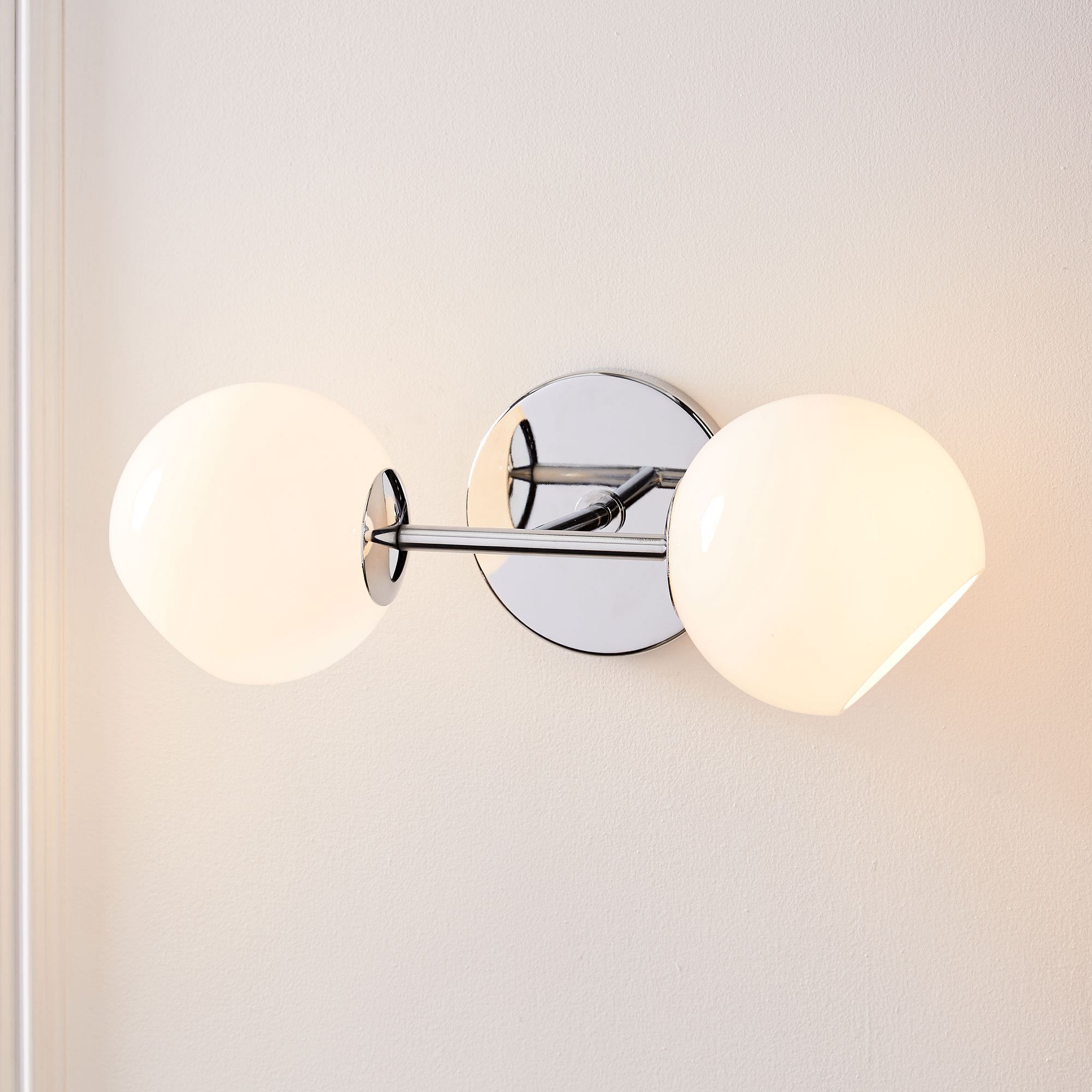 Staggered Glass Wall Sconce Double | West Elm