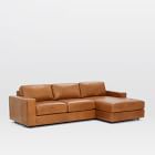 Urban Leather 2-Piece Chaise Sectional (106&quot;)