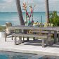 Video 1 for Portside Wood Outdoor Dining Table (76.5&quot;) &amp; Benches Set