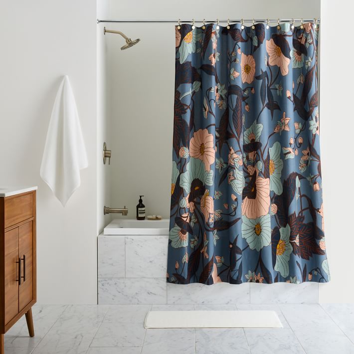 Poppy Floral Shower Curtain