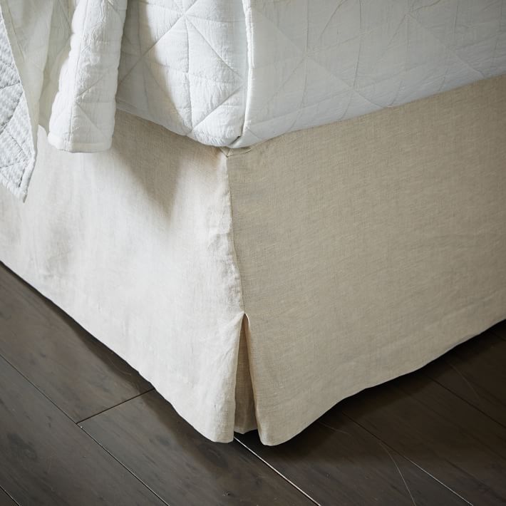 European Flax Linen Bed Skirt