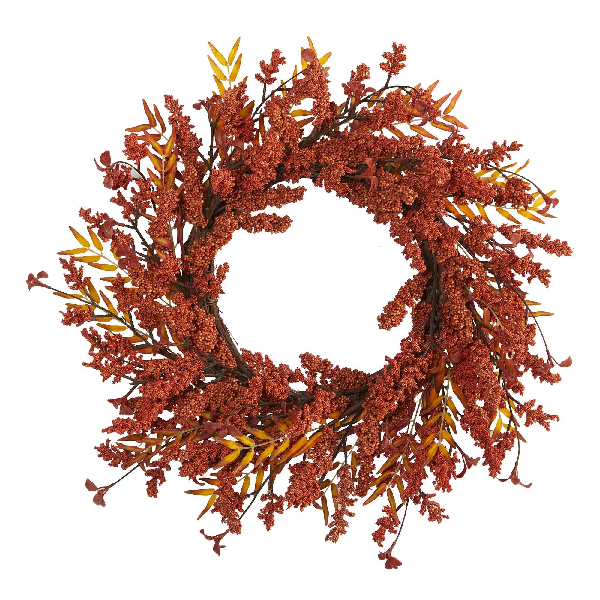 Faux Harvest Berry Wreath | West Elm