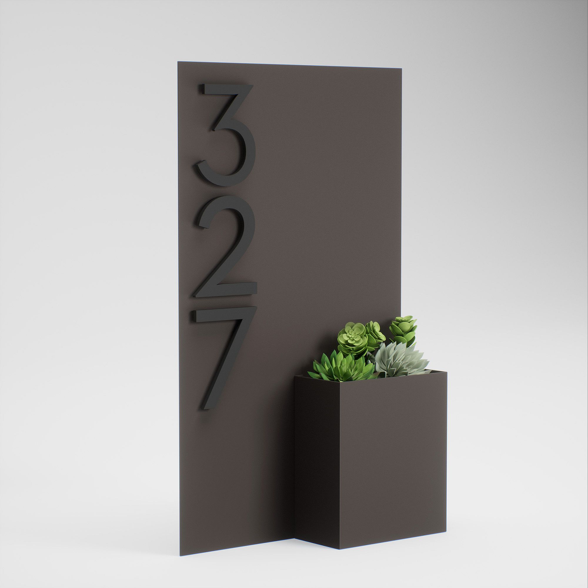 Post & Porch Customizable Curb Appeal Address Planter | West Elm