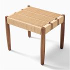 Morton Woven Show Wood Stool