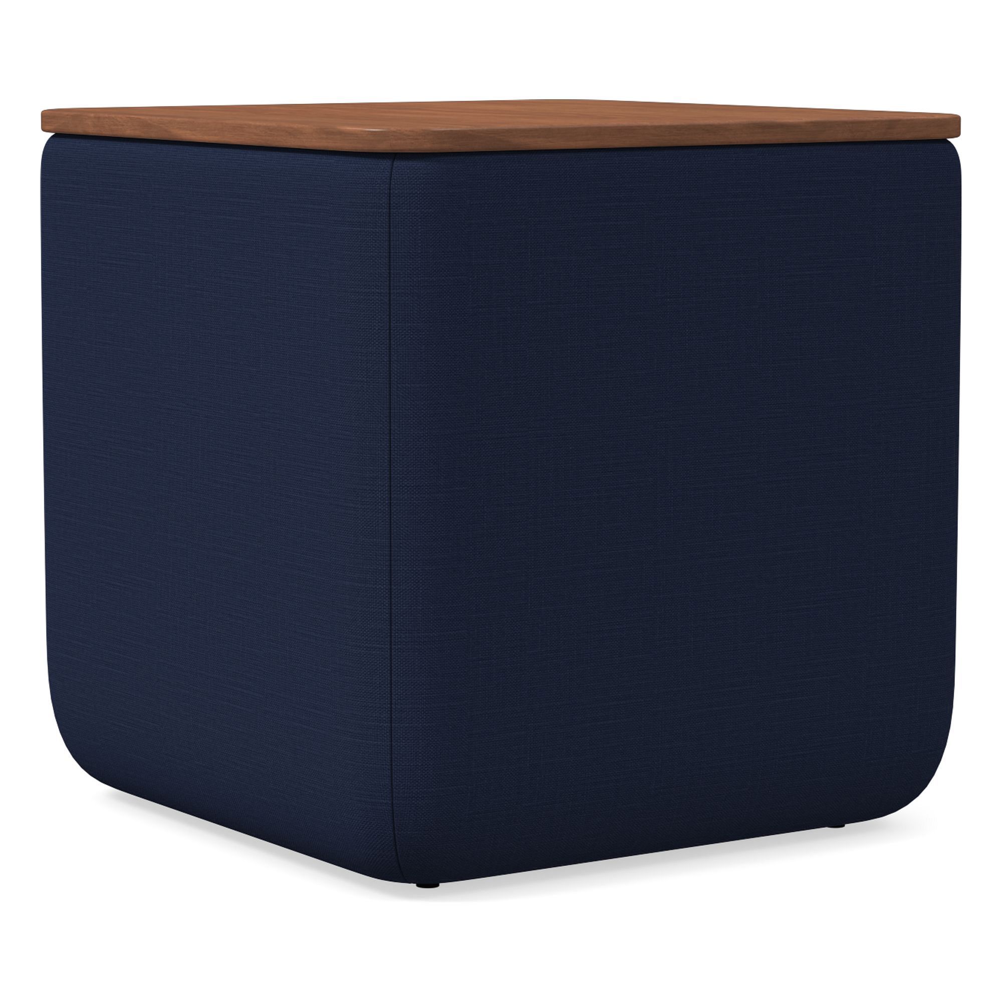 Upholstered Square Storage Ottoman | West Elm