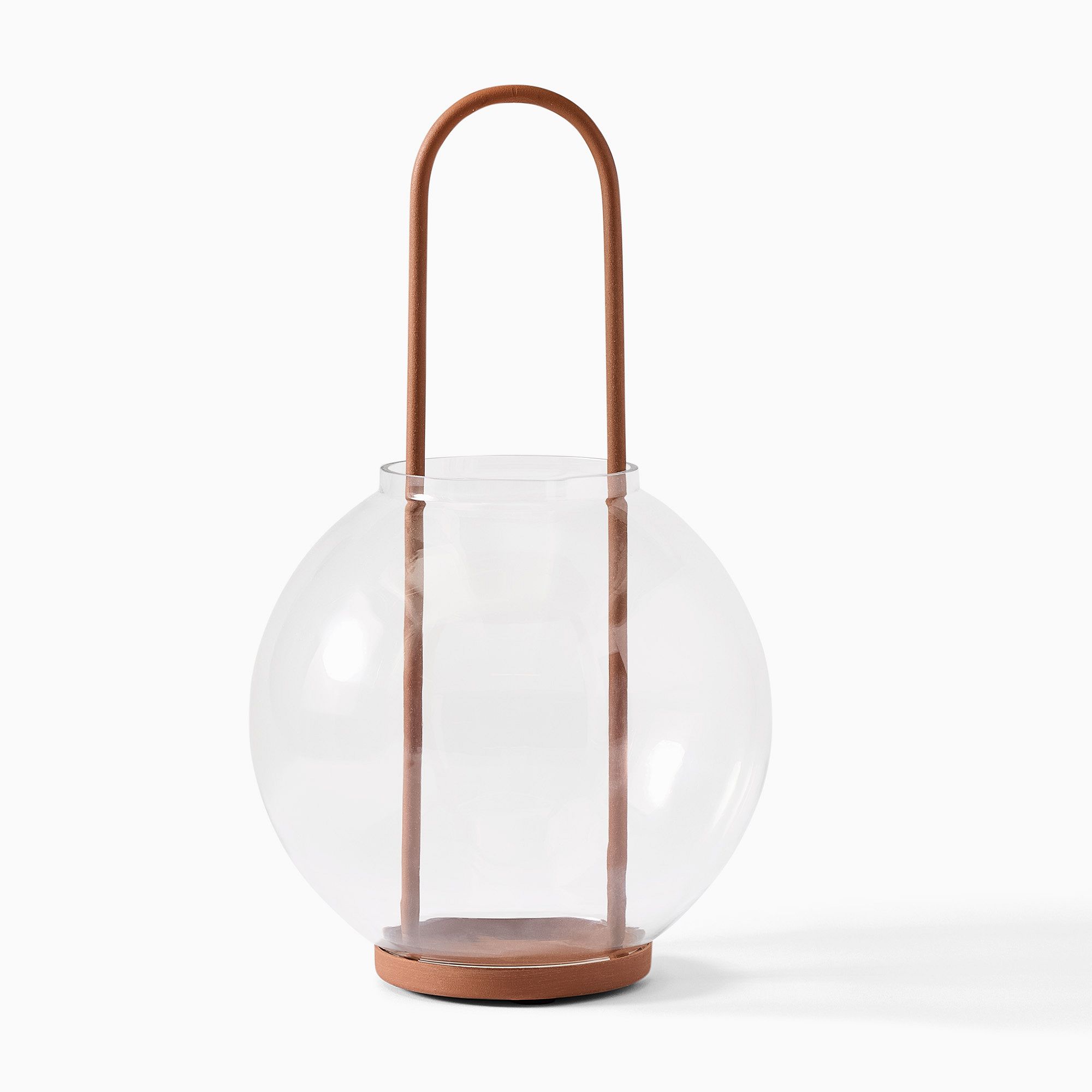 Metal & Glass Globe Lanterns | West Elm