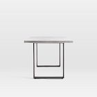 Portside Aluminum Outdoor Concrete Dining Table (72&quot;)