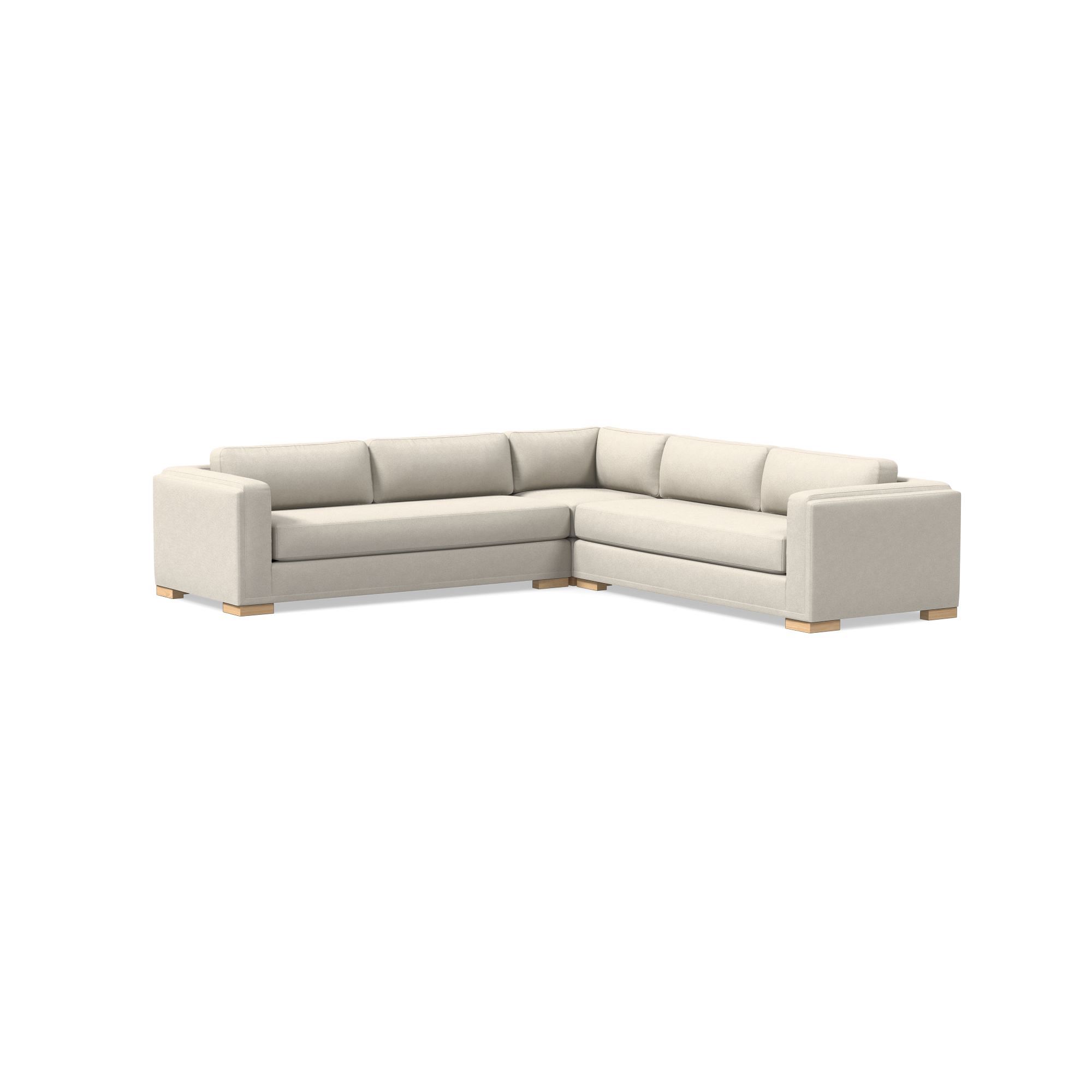 Nassau 3-Piece L-Shaped Sectional (117") | West Elm