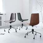 Slope Leather Swivel Office Chair