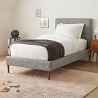 Emmett Tufted Bed - Wood Legs