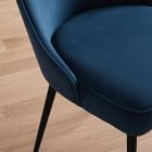 Mid-Century Swivel Office Chair - Metal Legs