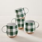 Heather Taylor Home Gingham Mug (Set of 4)