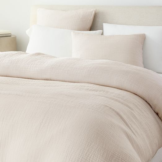 Dreamy Gauze Cotton Duvet Cover & Shams Clearance West Elm