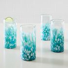 Recycled Mexican Confetti Highball Glasses (Set of 4)