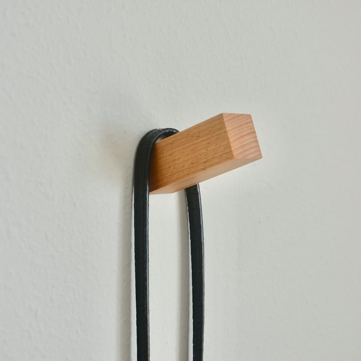 Modern Home by Bellver Wooden Squared Peg Wall Hooks - Set of 4