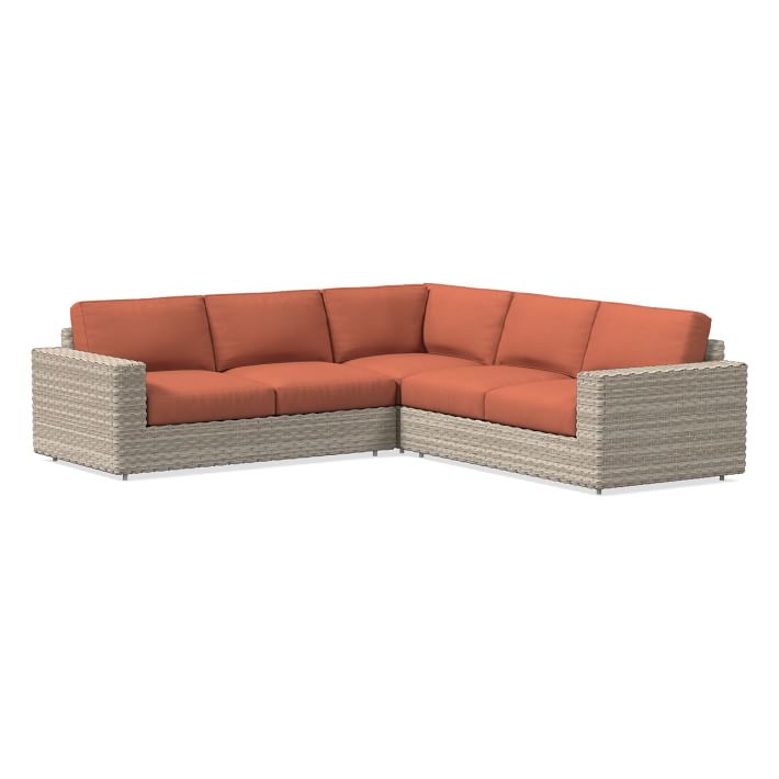 Urban Outdoor 3-Piece L-Shaped Sectional Cushion Covers