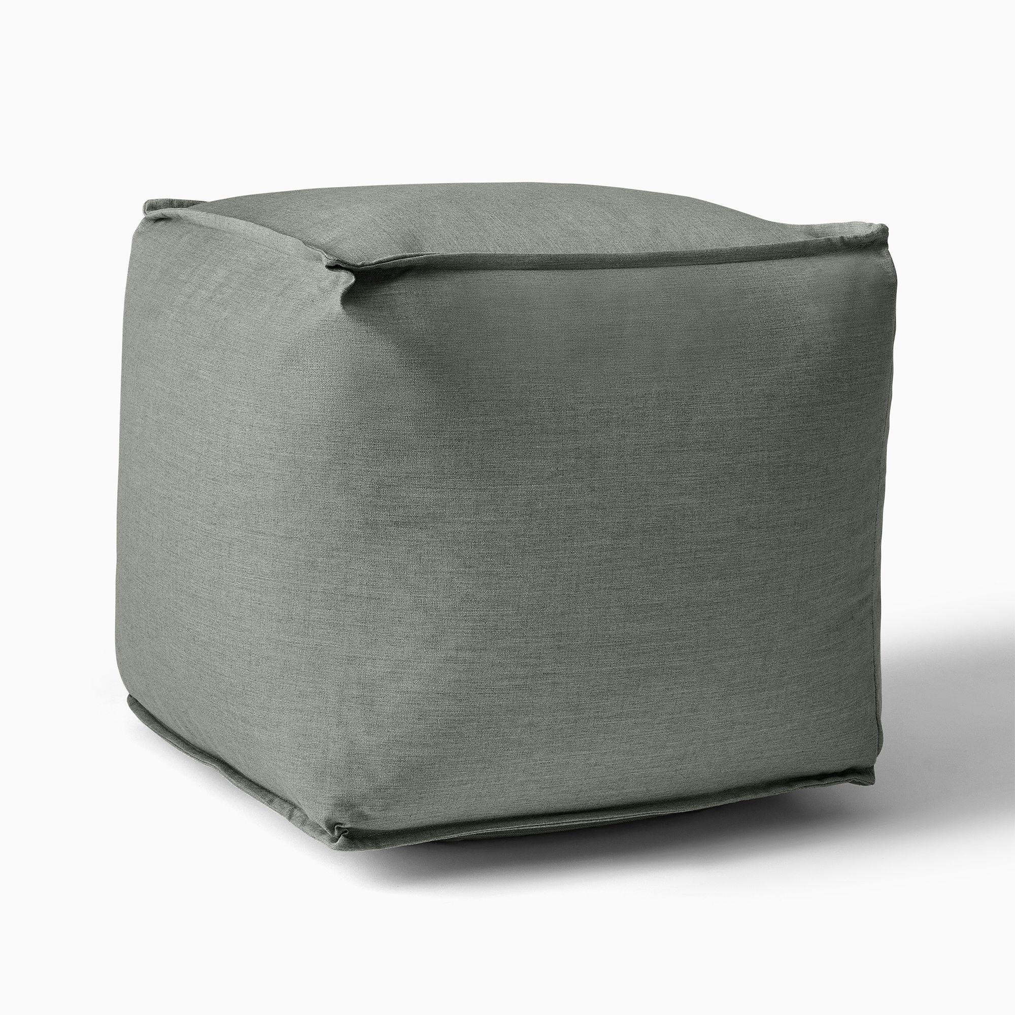 Sunbrella® Indoor/Outdoor Cast Pouf | West Elm