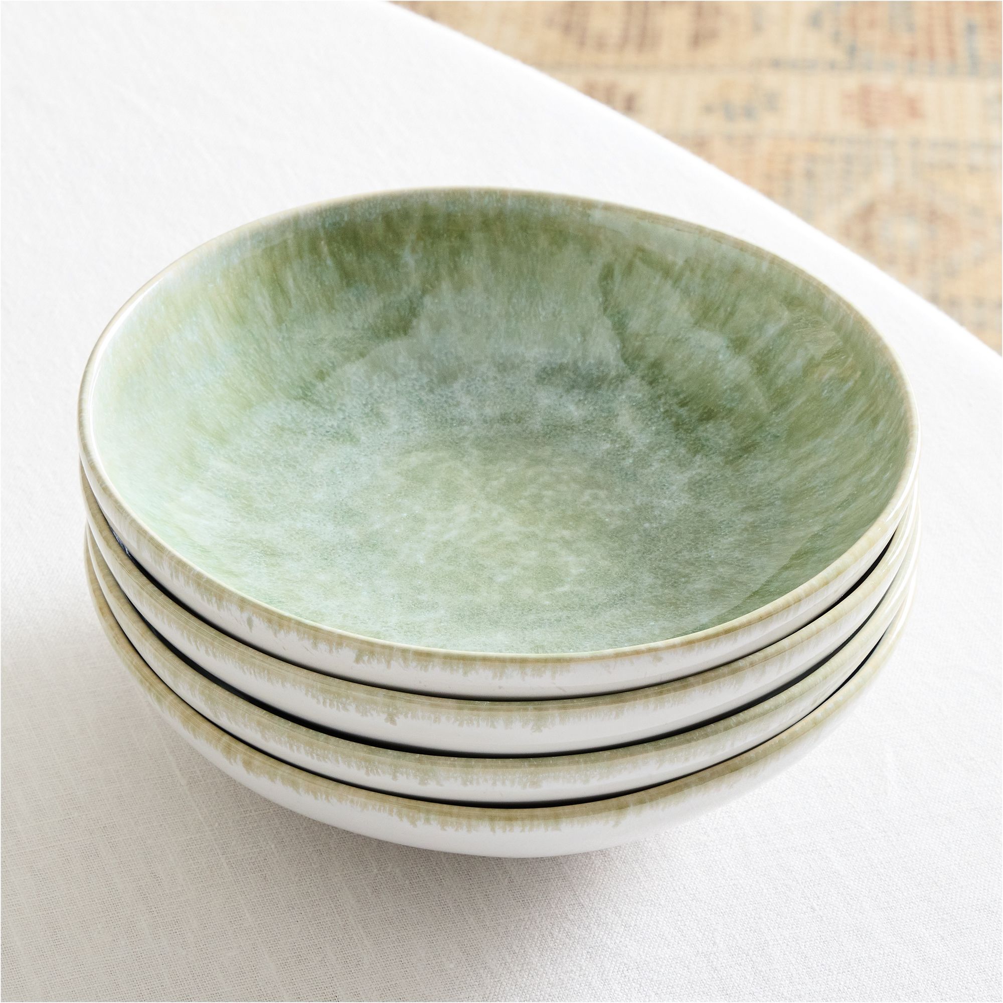 Reactive Glaze Stoneware Pasta Bowls | West Elm