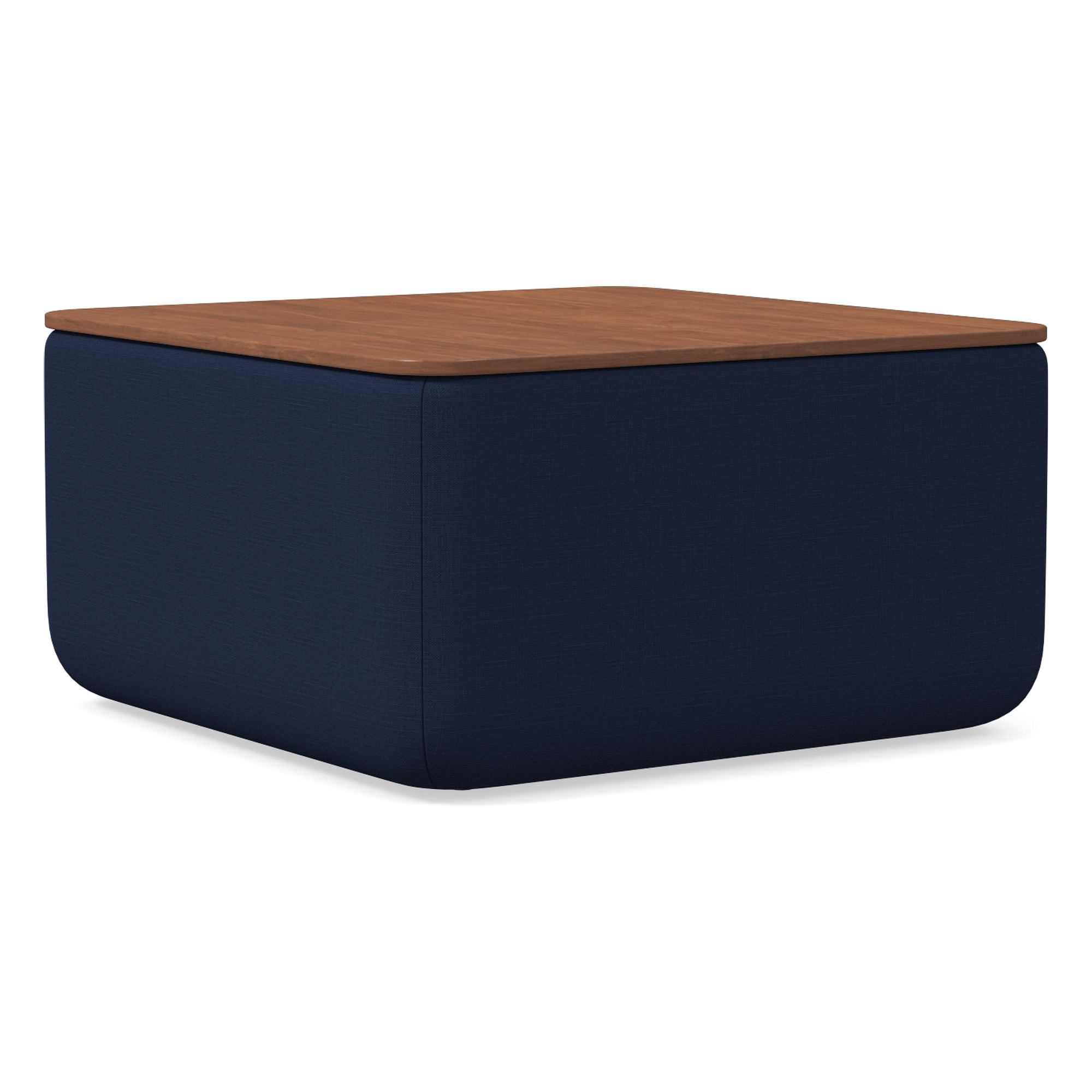 Upholstered Square Storage Ottoman | West Elm