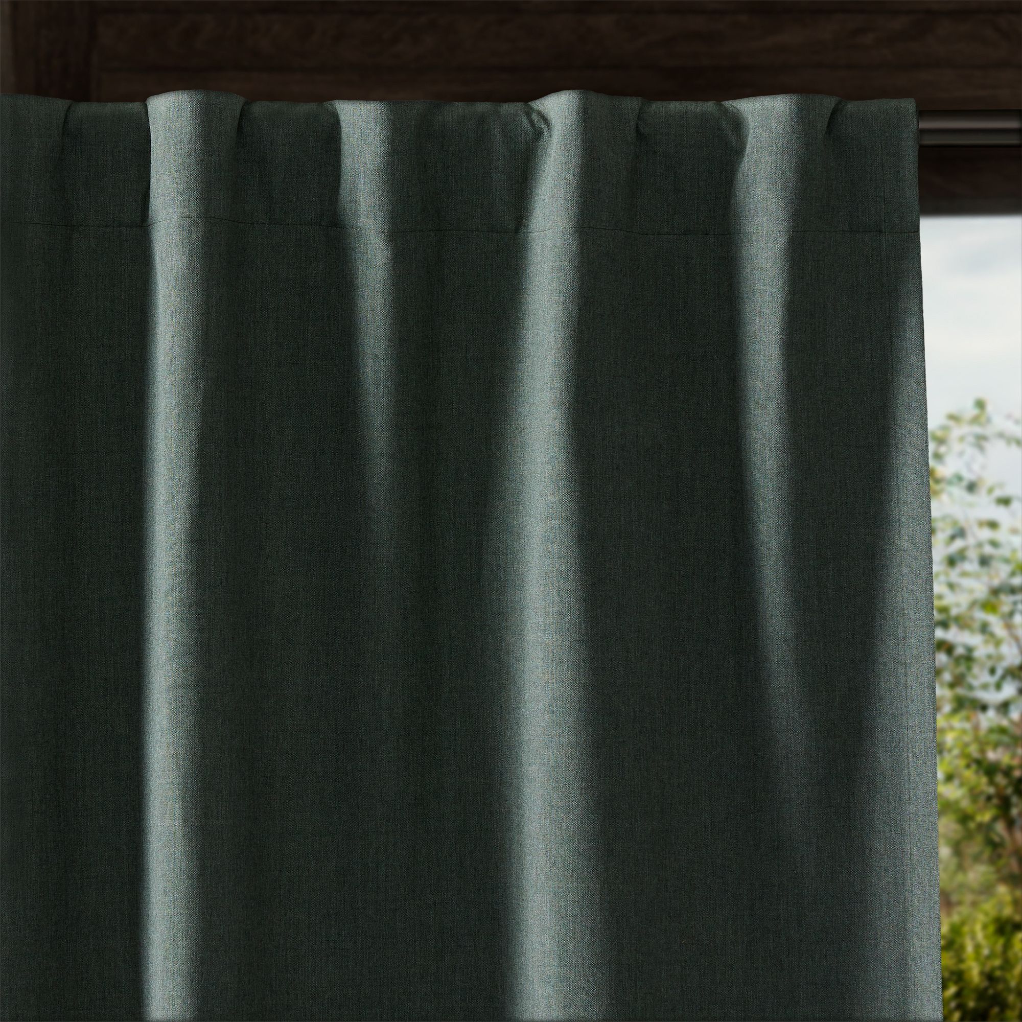 Sunbrella® Indoor/Outdoor Curtain | West Elm