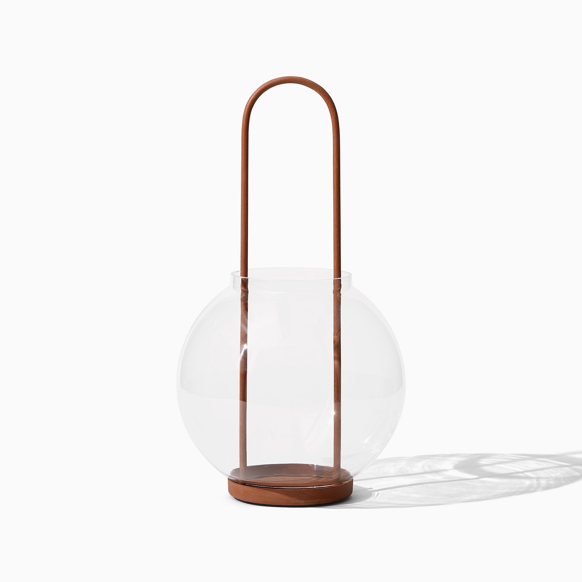 Metal & Glass Globe Lanterns | West Elm