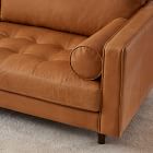 Dennes Leather Sofa (72&quot;&ndash;88&quot;)