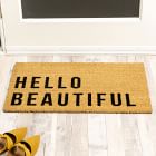 Nickel Designs Hand-Painted Doormat - Hello, Beautiful