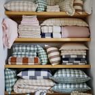 Heather Taylor Home Gingham Sherpa Back Throw