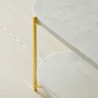 Madison Marble &amp; Brass 2-Tier Stand