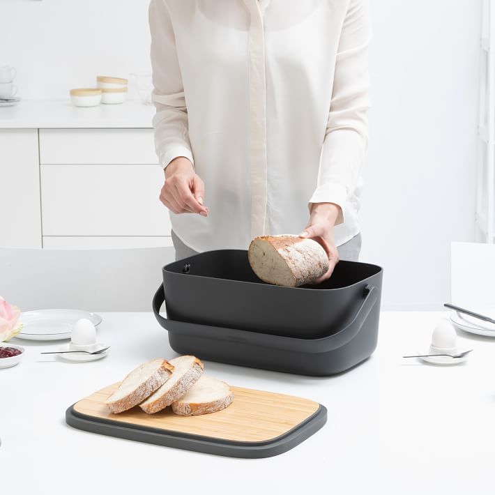 Brabantia Nic Bread Box with Serving Lid