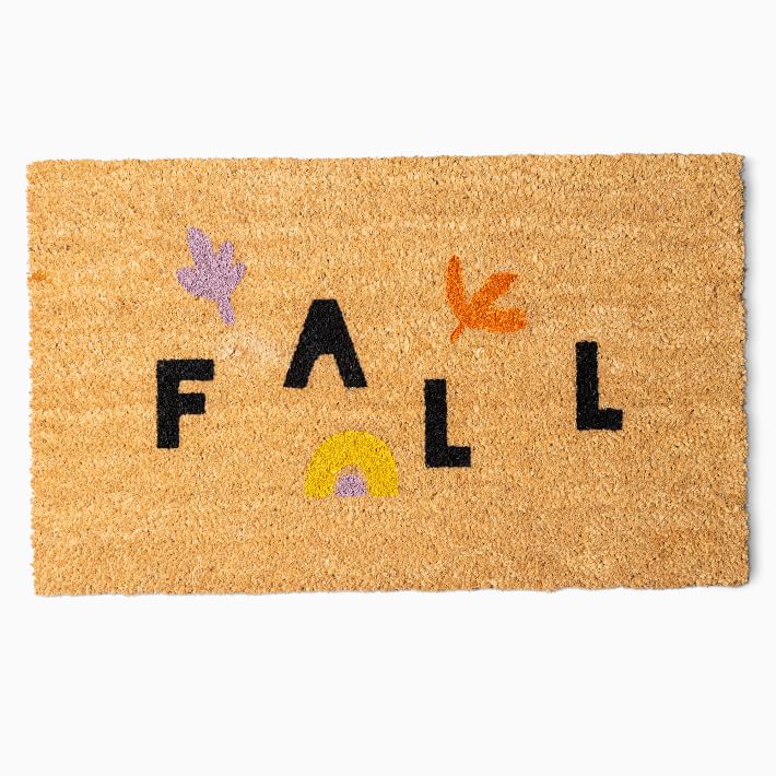 Nickel Designs Hand-Painted Doormat - Abstract Fall