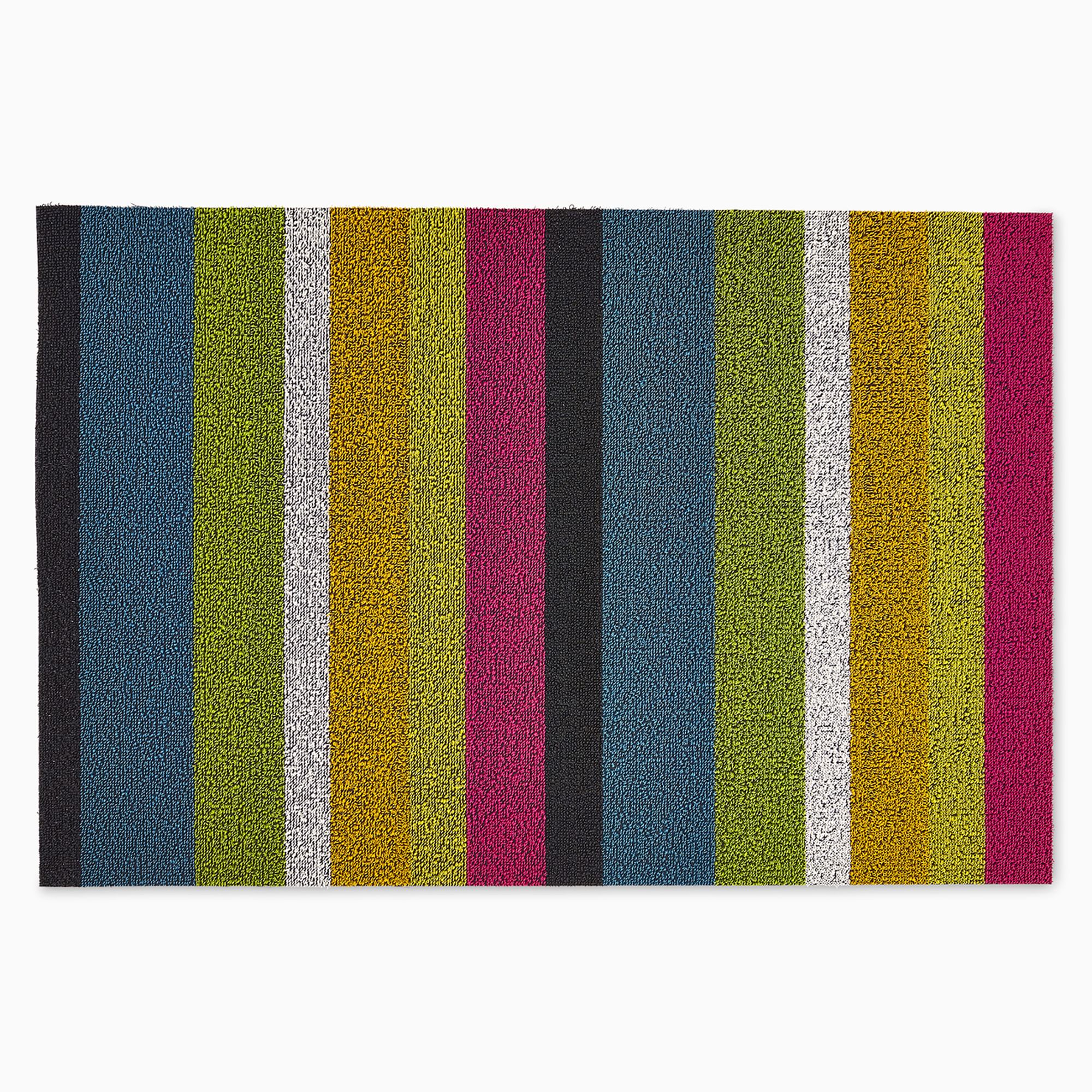 Chilewich Bold Striped Shag Mat | West Elm