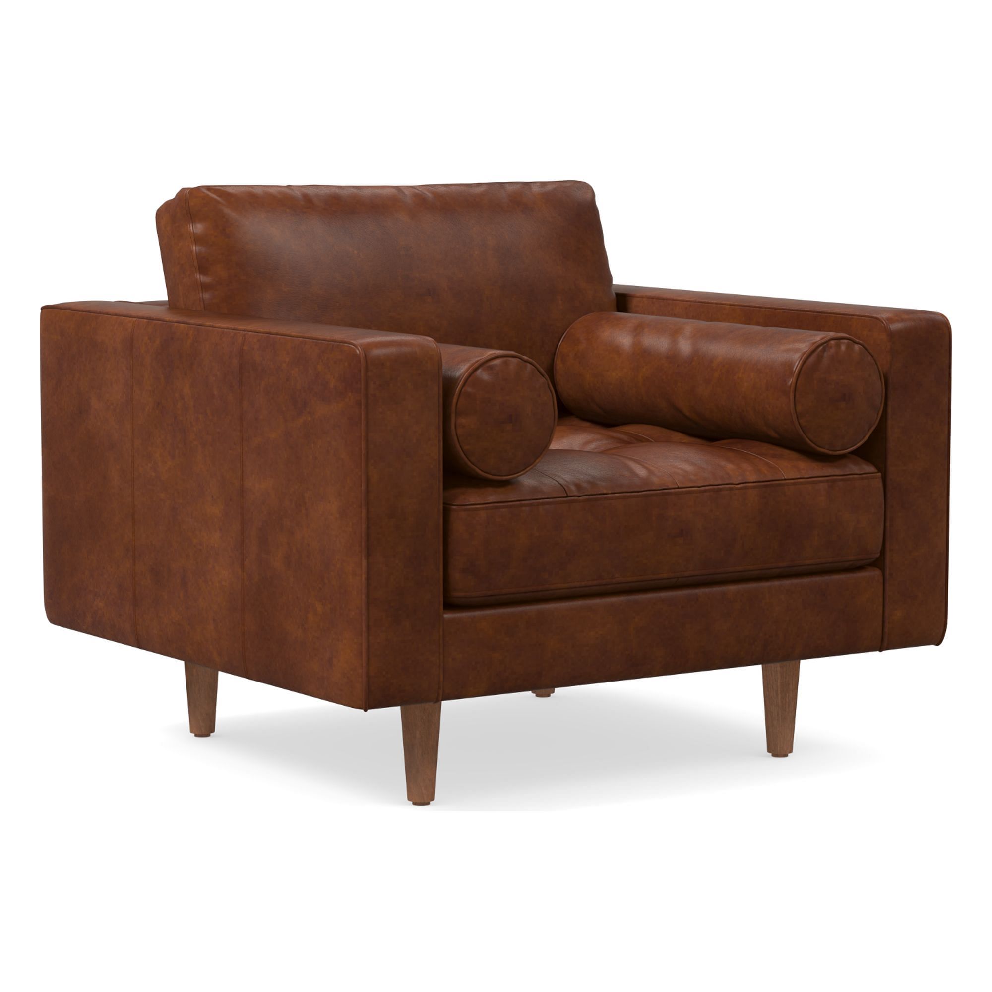 Dennes Leather Chair | West Elm