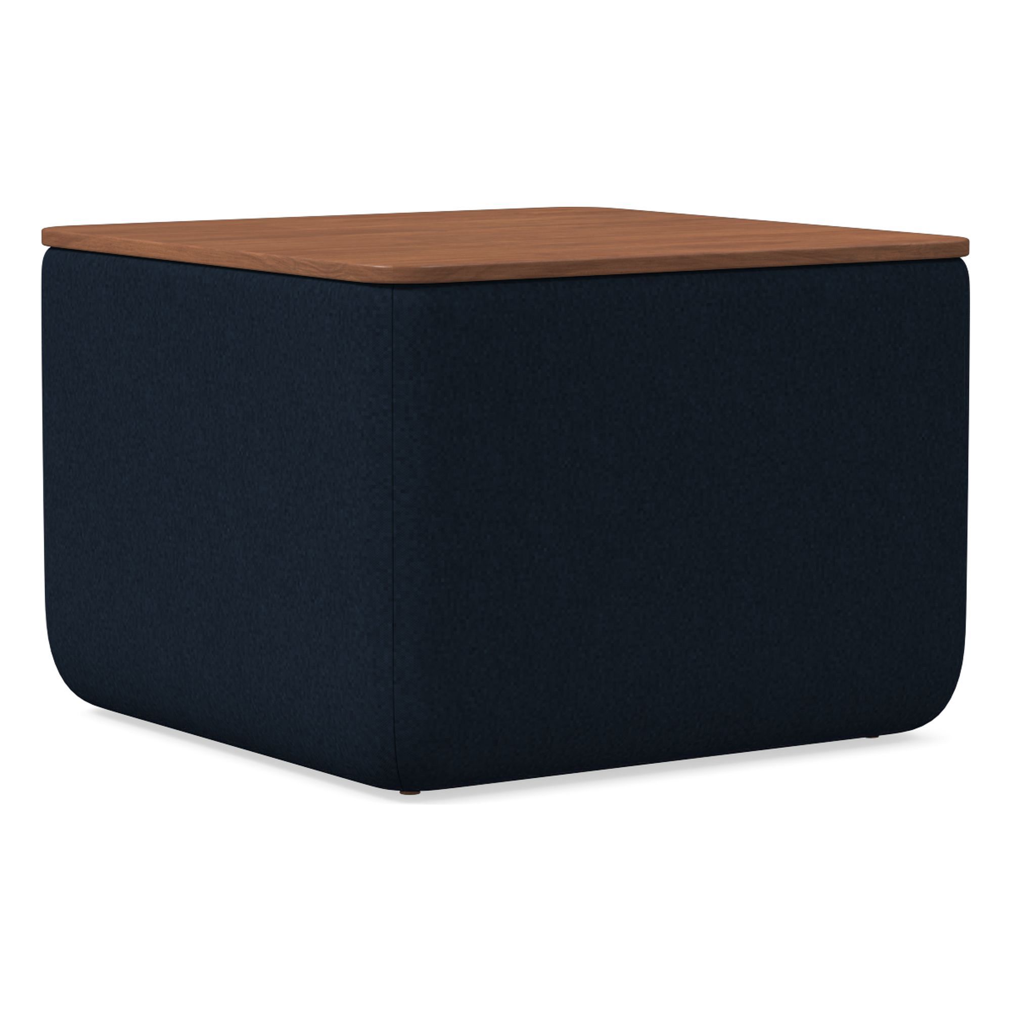 Upholstered Square Storage Ottoman | West Elm