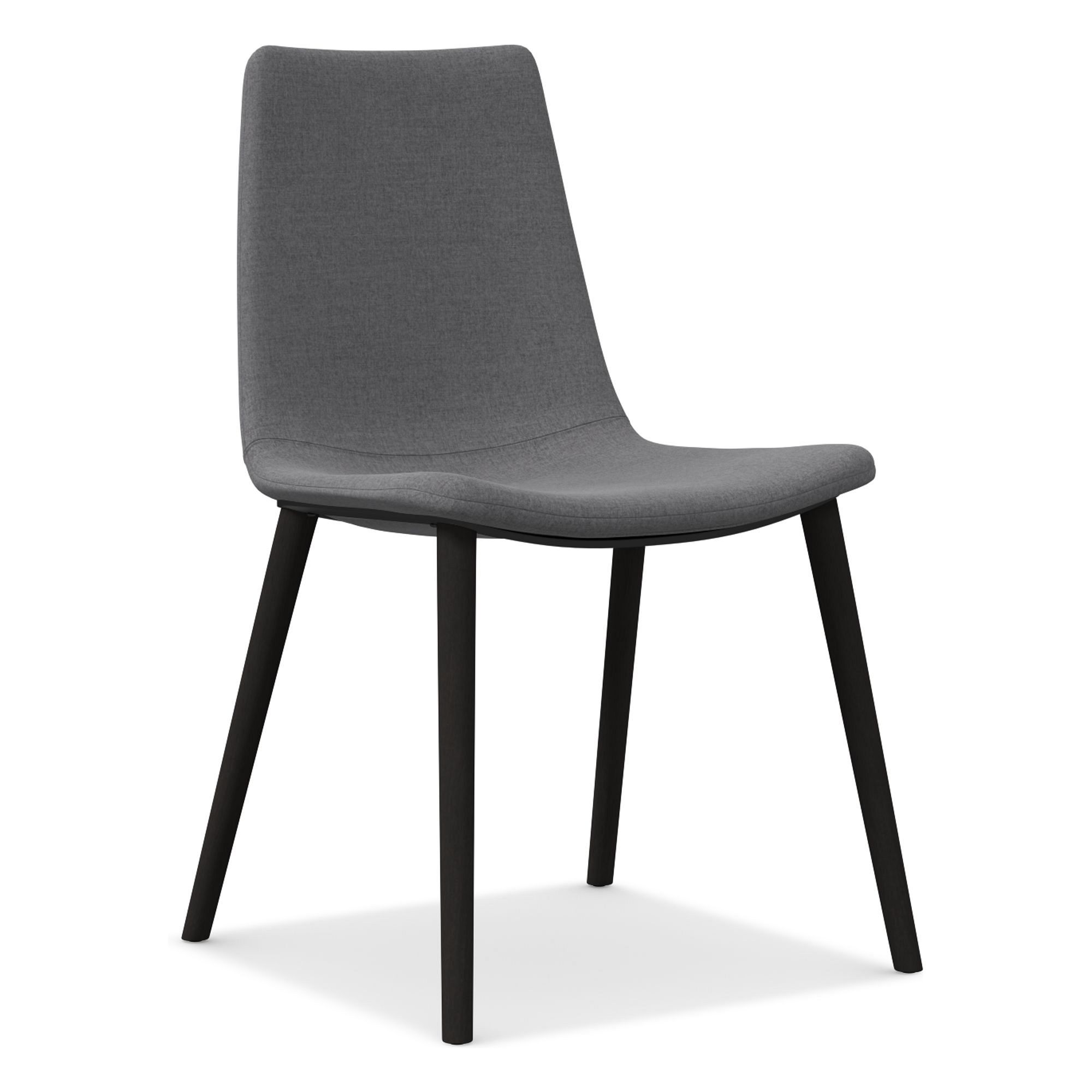 Slope Upholstered Dining Chair - Wood Legs | West Elm