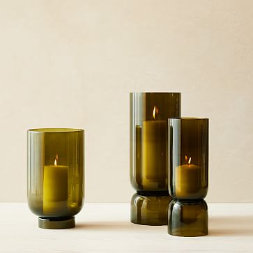 Foundations Olive Glass Vases | West Elm