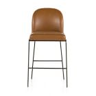 Curved Back Leather Counter &amp; Bar Stool