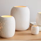 Constellation Pierced Ceramic Candleholders