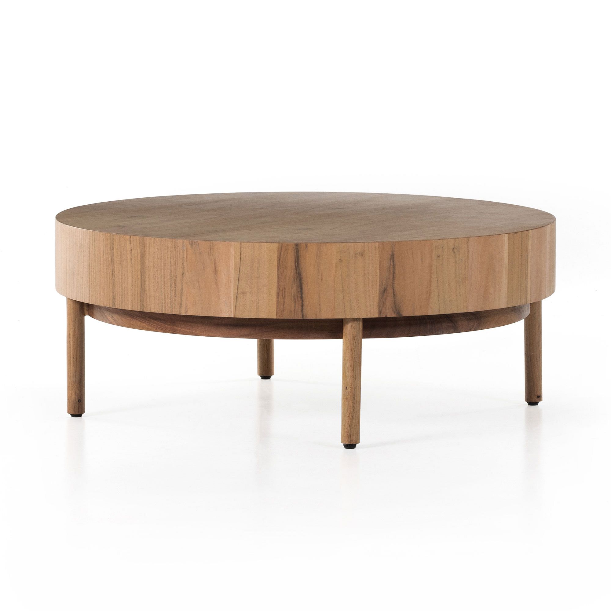 Wood Drum Round Coffee Table (42") | West Elm