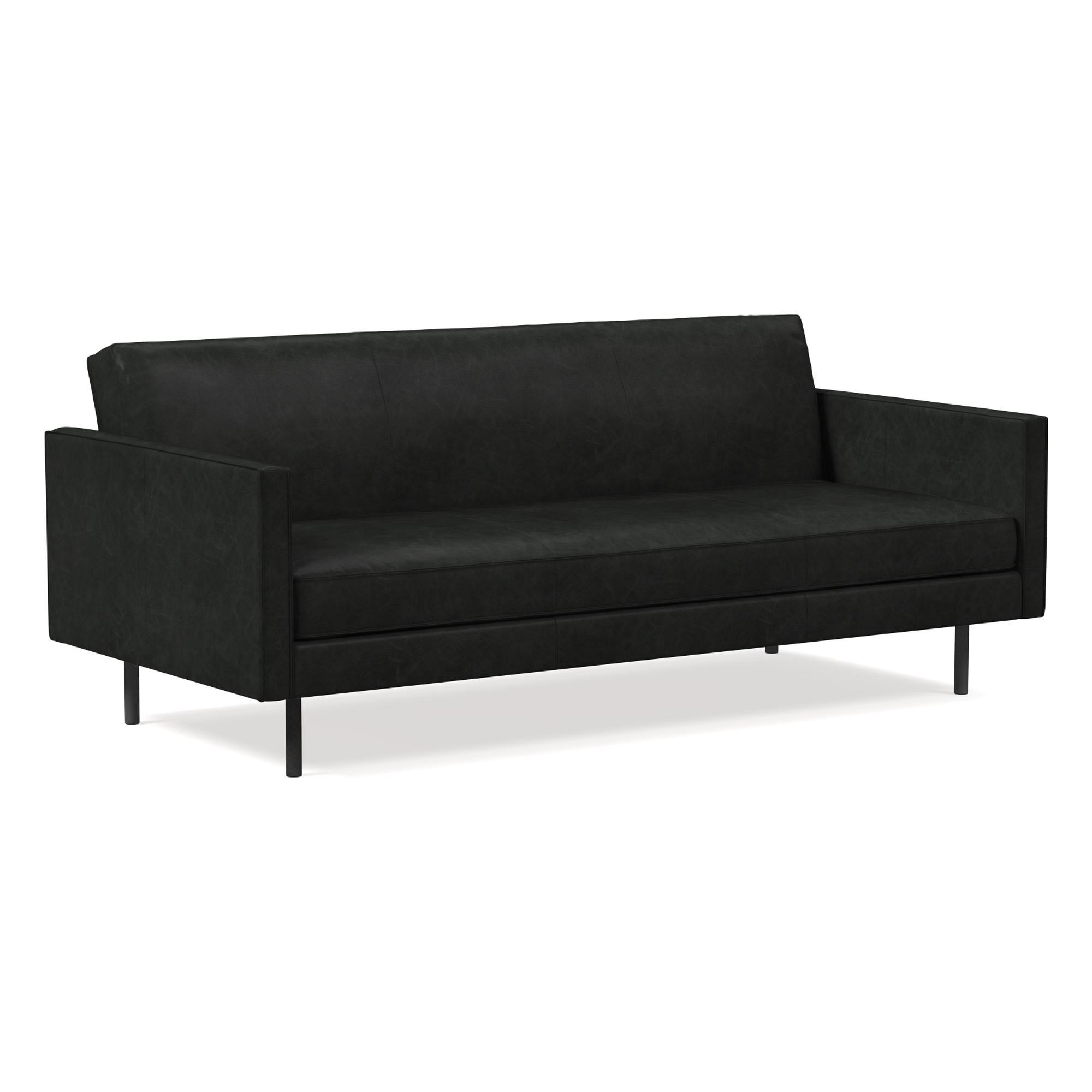 Axel Full Leather Futon (82.5") | West Elm